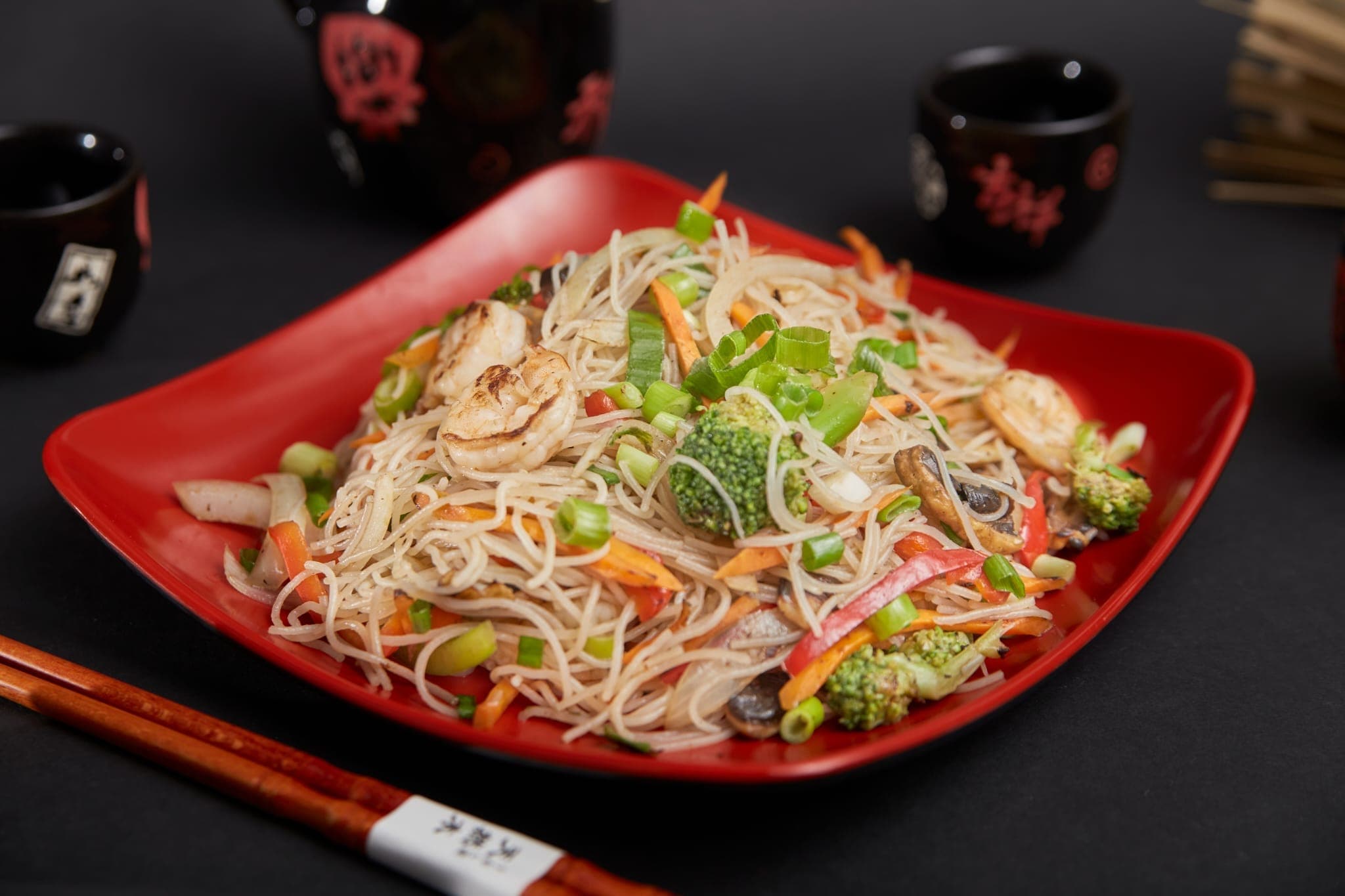 Noodles cu creveti